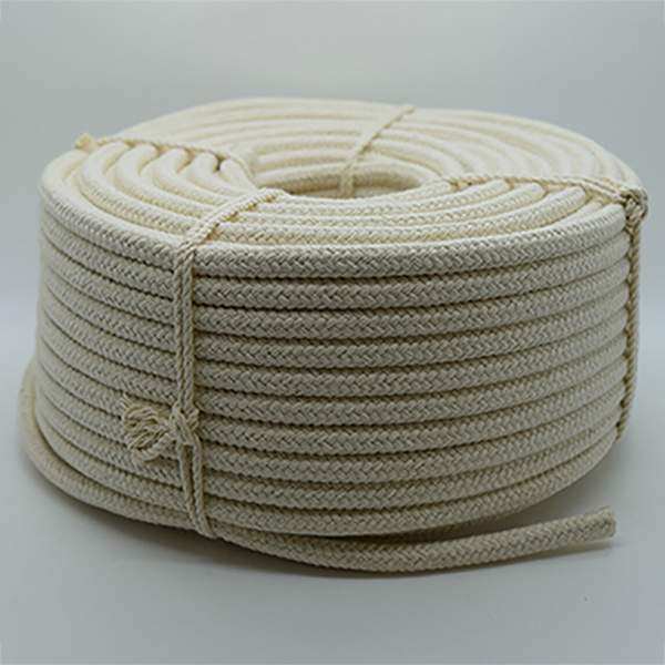 12mm Natural Braided Cotton Rope for Washing Clothes & Bag Handles