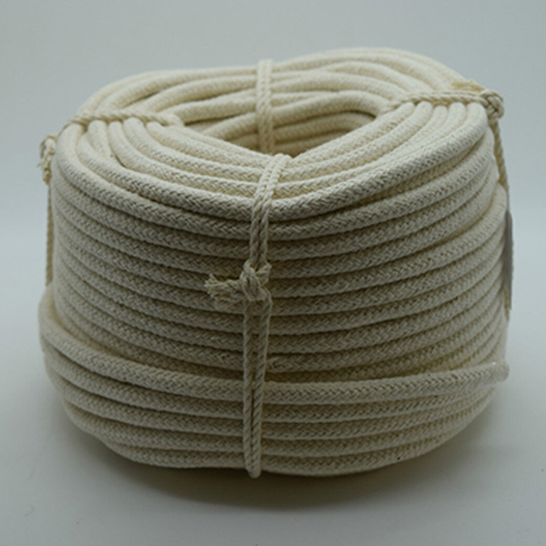 12mm Natural Braided Cotton Rope for Washing Clothes & Bag Handles