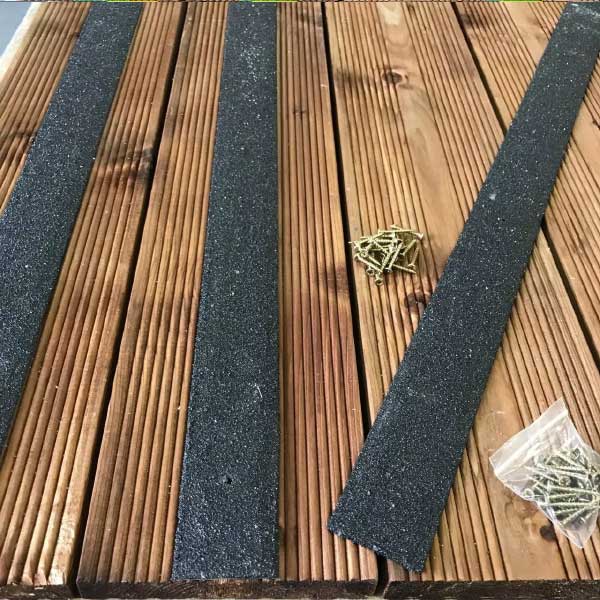 50mm Anti Slip Pre Drilled GRP Decking Strips For Slippery Decking