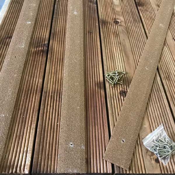 50mm Anti Slip Pre Drilled GRP Decking Strips For Slippery Decking