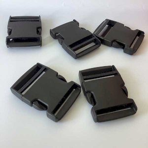 Secure & Reliable Plastic Side Release Black Buckles RX - 50mm