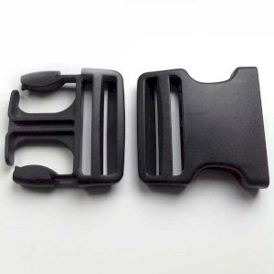 50mm Secure & Dual adjustable Black Side Release Buckles 