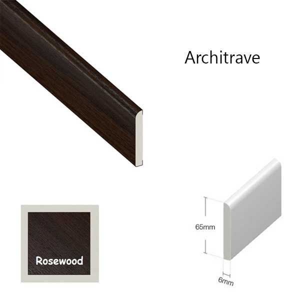 5m Long Wood Effect Plastic Trim For Window & Door Finishing Architrave 