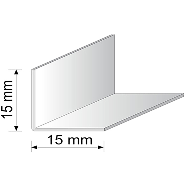 Silver Plastic PVC Corner 90 Degree Angle Trim Pack of 5