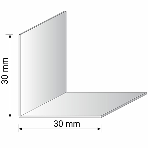 Silver Plastic PVC Corner 90 Degree Angle Trim Pack of 5