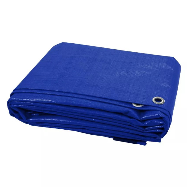 60 GSM Blue Multipurpose Tarpaulin Waterproof Furniture Caravan Cover Sheet 