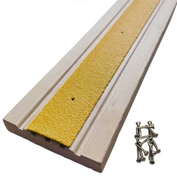 600mm GRP Anti Slip Decking Strips Free Drilling and Screws 15 Pieces