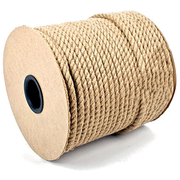 6mm Thick Pure Natural Jute Hessian Rope Cord Twisted Garden Decking 