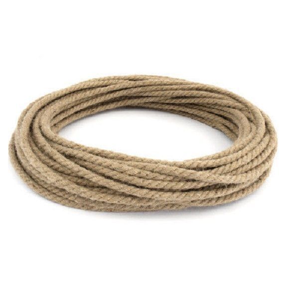 6mm Thick Pure Natural Jute Hessian Rope Cord Twisted Garden Decking 