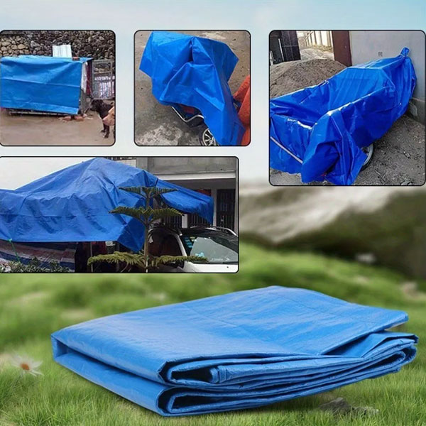 70 GSM Heavy Duty Waterproof Tarpaulin Cover Ground Camping Sheet 