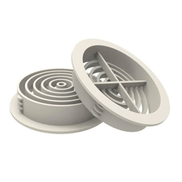 70mm Round Soffit Air Vents UPVC Push in Roof Disc Vent - 10 Pack