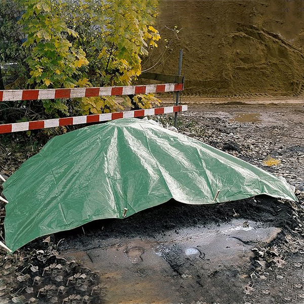 80 GSM Strengthened Waterproof Soft Strong Green Tarp Ground Sheet 