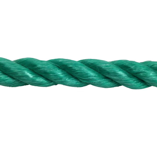 8mm Thick Polypropylene Green Coil 3 Strand Nylon Lightweight Rope