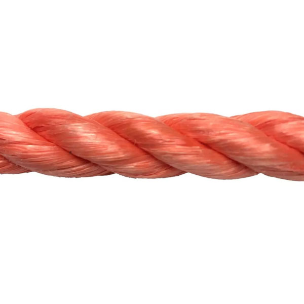 8mm Polypropylene Orange Coil 3 Strand Nylon Lightweight Rope 