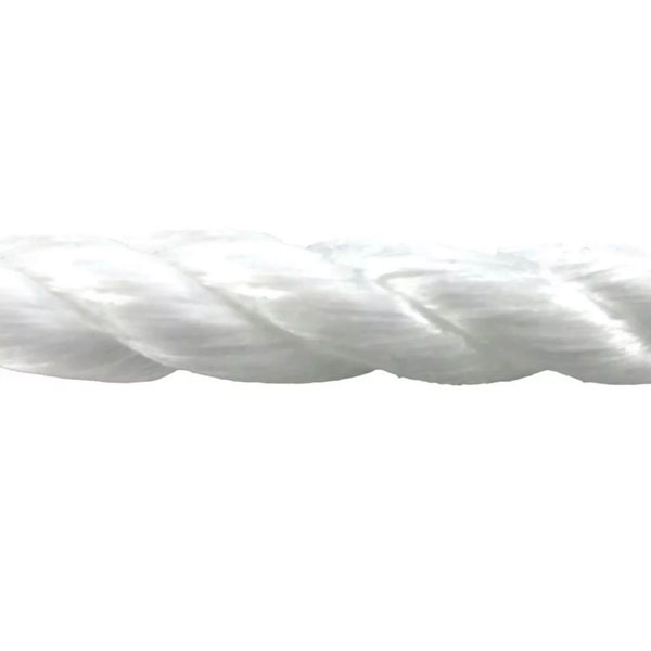 8mm Polypropylene White Coil 3 Strand Nylon Lightweight Rope