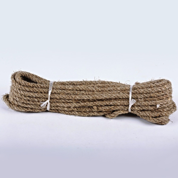 22mm Thick European Flax Linen Hemp Rope Twisted Braided Decking Garden Boating Crafts