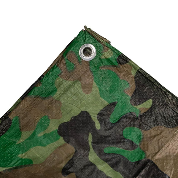 90 GSM Waterproof Strong Camo Tarpaulin Camp Cover Army Basha