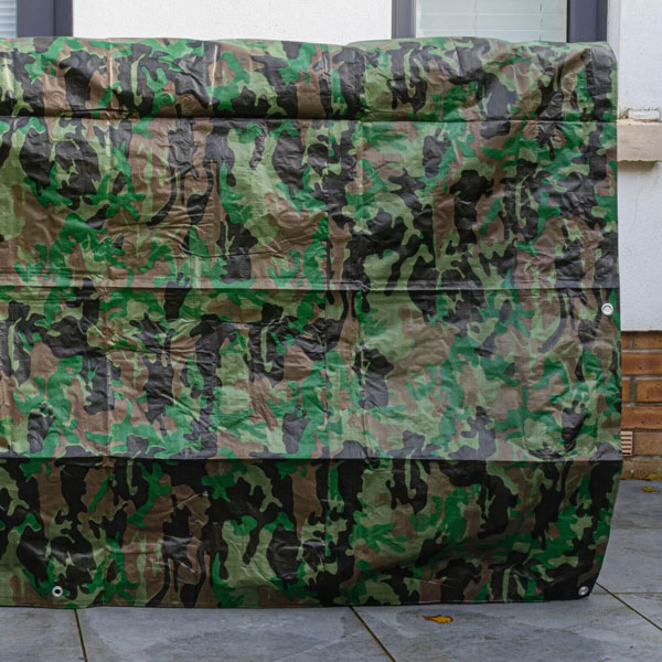 90 GSM Waterproof Strong Camo Tarpaulin Camp Cover Army Basha