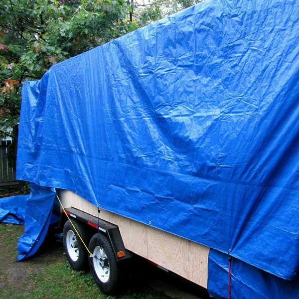 95 GSM Protective Blue Tarp Sheet Strengthened Waterproof Strong Cover