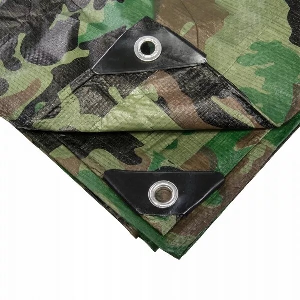 95 GSM Waterproof Strong Camo Tarpaulin Cover Ground Sheet 