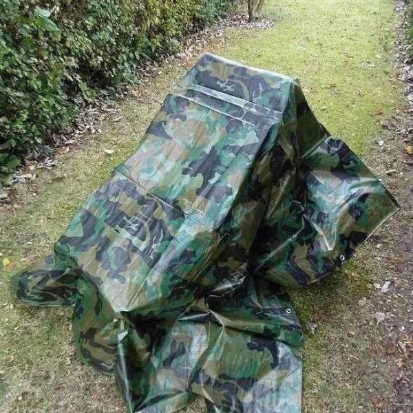 95 GSM Waterproof Strong Camo Tarpaulin Cover Ground Sheet 