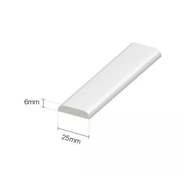 95cm UPVC Architrave White Plastic Skirting Board With Gloss Finishing - (Pack of 5)