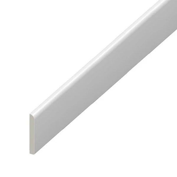 95mm UPVC Skirting Board Architrave Trim Flat Design 