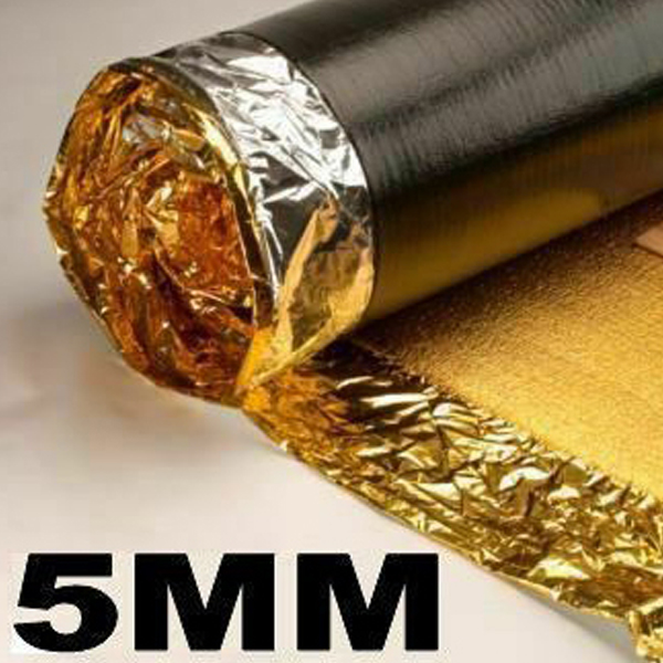 Acoustic Sonic Gold Underlay 5mm Thick For All Wood Laminate Flooring Damp Proof Membrane Great Sound and Heat Insulation