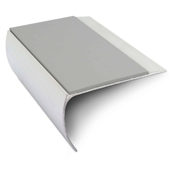 Aluminium Anti-Slip Commercial Stair Nosing Edge Trim With Pvc Insert 69 x 40mm