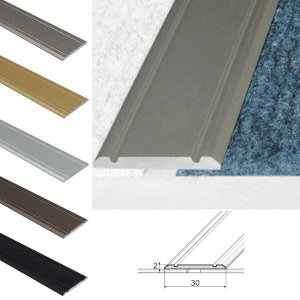 Aluminium Flat Door Threshold Self Adhesive For Wooden, Laminate, Carpet Vinyl Flooring