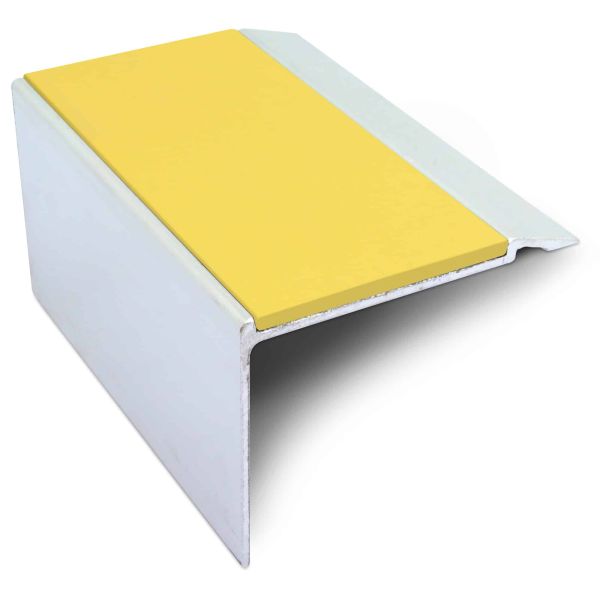 Commercial Stair Nosing 72mm x 55mm With PVC Insert Non Slip Stair Edge Trim