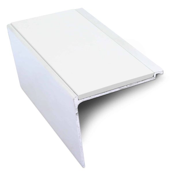 Non Slip Commercial Stair Nosing 60mm x 55mm PVC Insert Stair Nosing Edge Protection