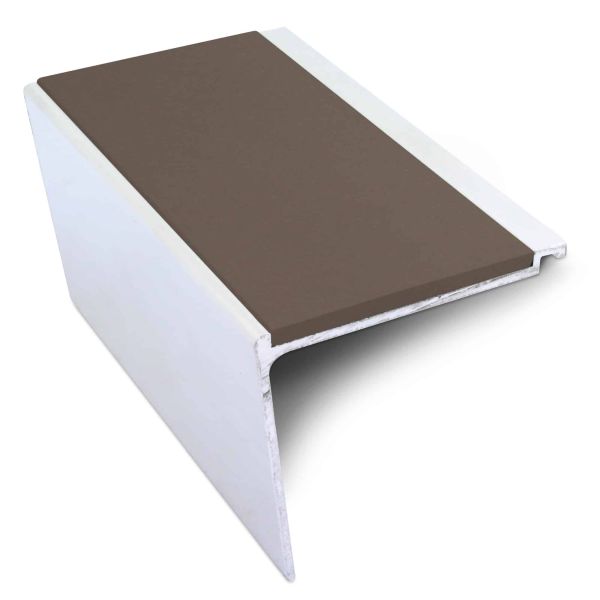 Non Slip Commercial Stair Nosing 60mm x 55mm PVC Insert Stair Nosing Edge Protection