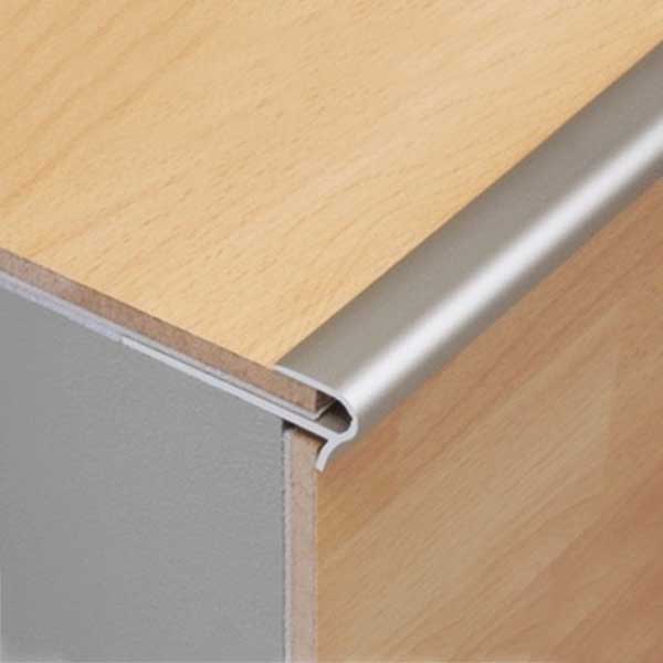 Aluminium Stair Nosing Edge Trim Anodised for 14 to 16mm Floors