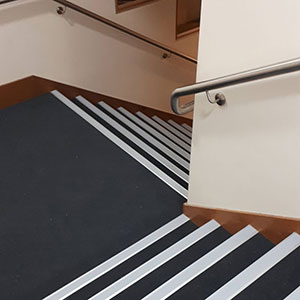 heavy-duty aluminium stair Nosing for enhanced durability in the UK