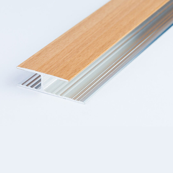 Aluminium Wood Effect Door Threshold Floor Bar Trim Laminate Connector