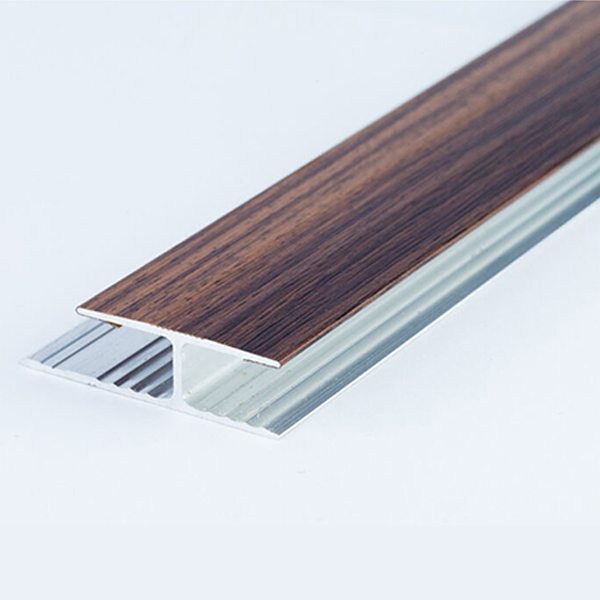 Aluminium Wood Effect Door Threshold Floor Bar Trim Laminate Connector