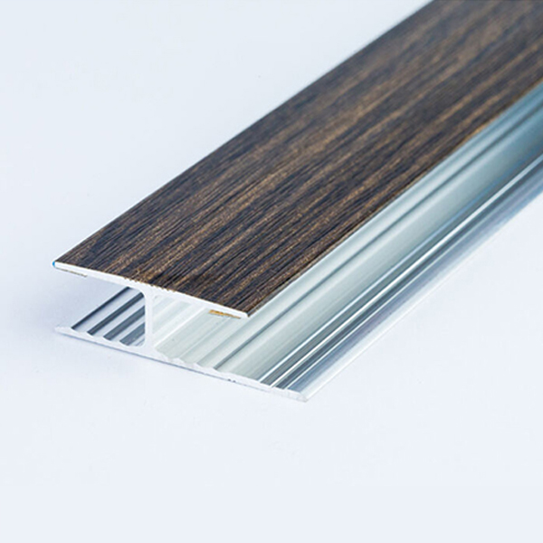 Aluminium Wood Effect Door Threshold Floor Bar Trim Laminate Connector