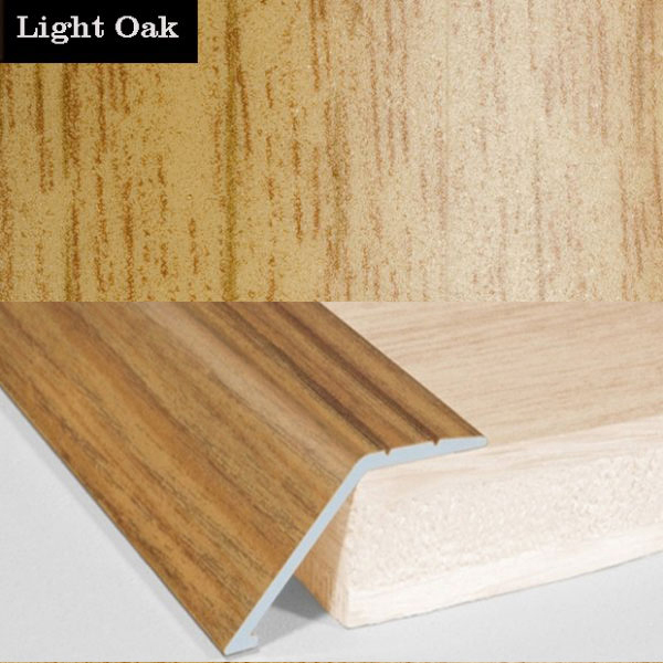 Aluminium Wood Effect Door Floor Trim Carpet Threshold Ramp