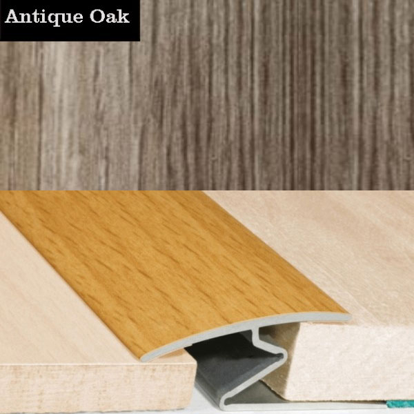 Aluminium Wood Effect Door Thresholds For Vinyl, Carpet, Laminate, Wooden Floors