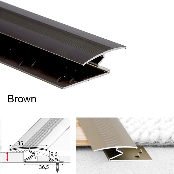 Aluminium Z Profiles For Joining Carpet to Wood