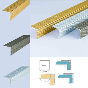 Anodised Aluminium Anti Non Slip Stair Edge Nosing Trim