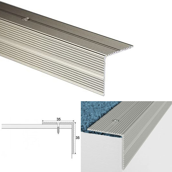 ANODISED Aluminium Anti Slip Stair Nosing Edge Trim