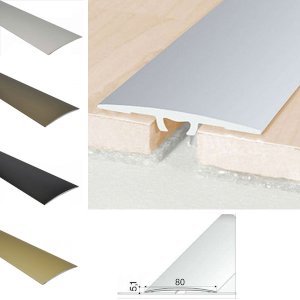 Anodised Aluminium Self Adhesive Door Threshold Floor Trim