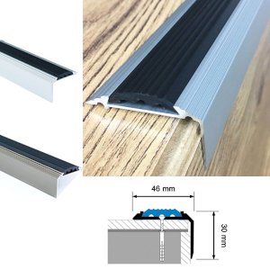 Anodised Aluminium Stair Nosing Edge Trim Step Nose Edging Nosing