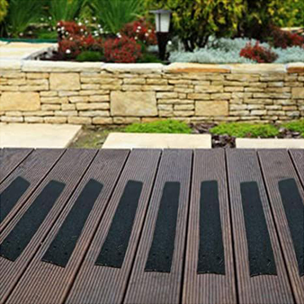 Anti Slip Decking Strip 90mm Medium Grit For Wooden Decks - Black