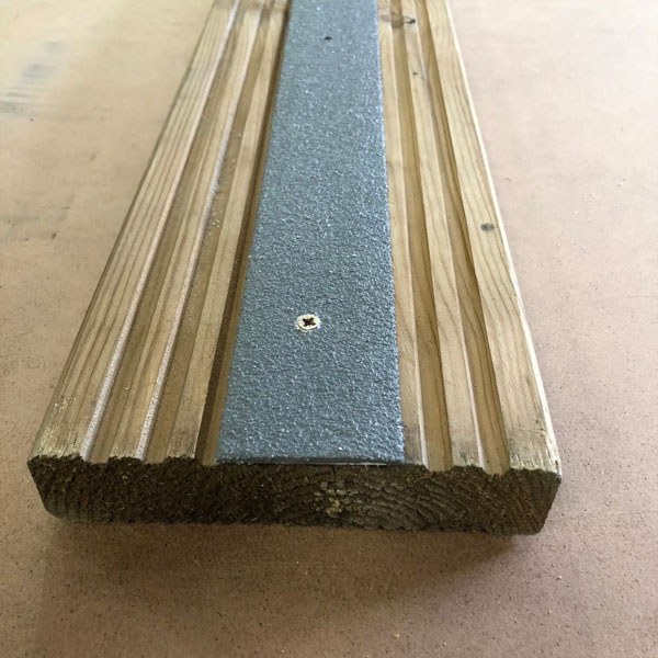 Anti Slip GRP Decking Strips for Slippery Decking with Free Drilling & Screws