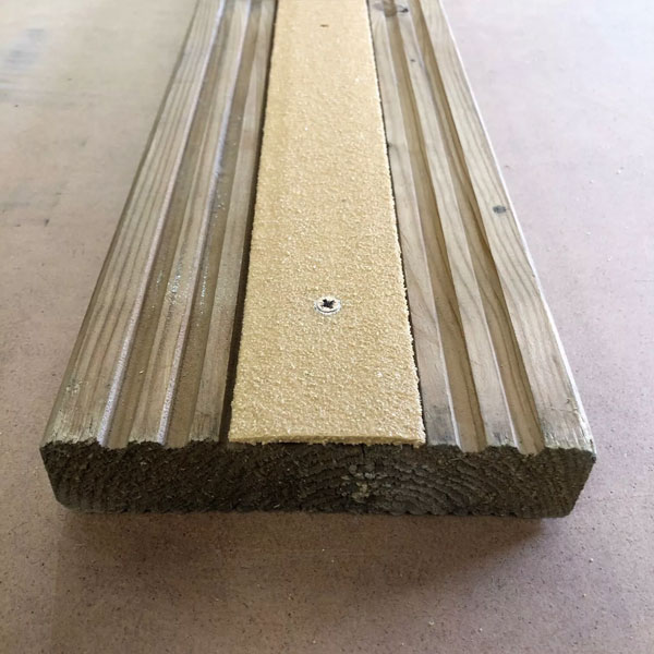 Anti Slip GRP Decking Strips for Slippery Decking with Free Drilling & Screws