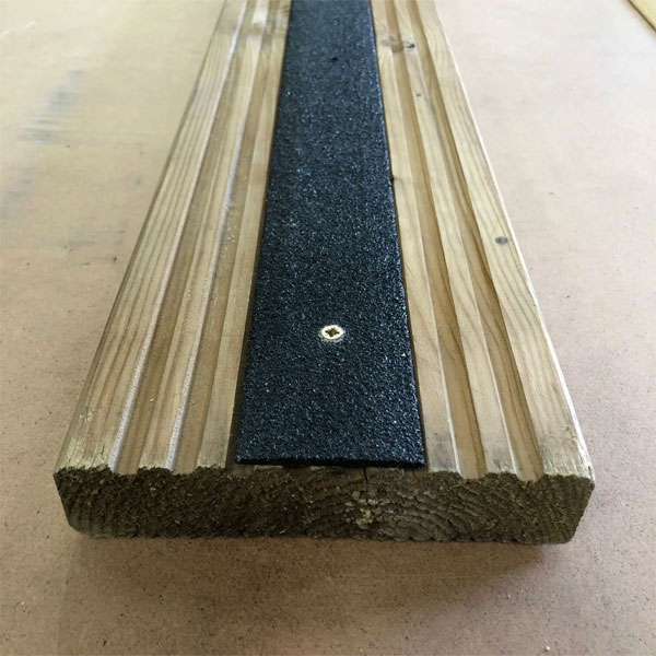 Anti Slip GRP Decking Strips for Slippery Decking with Free Drilling & Screws