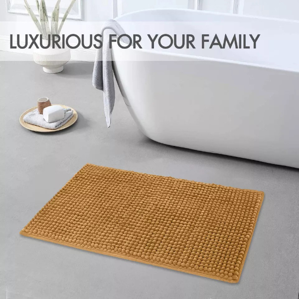 Anti Slip Washable Water Absorbent Bath Mat Soft Rectangle Rugs